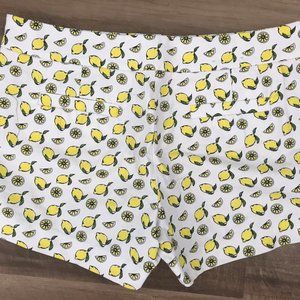 J. Crew Lemon Print 4" Shorts